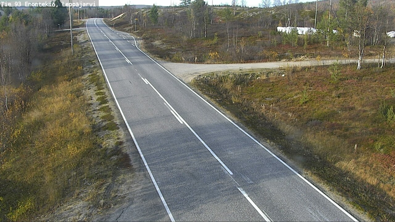 Weather Camera Image Väg 93 Enontekis, Leppäjärvi, Enontekiö, Lappi