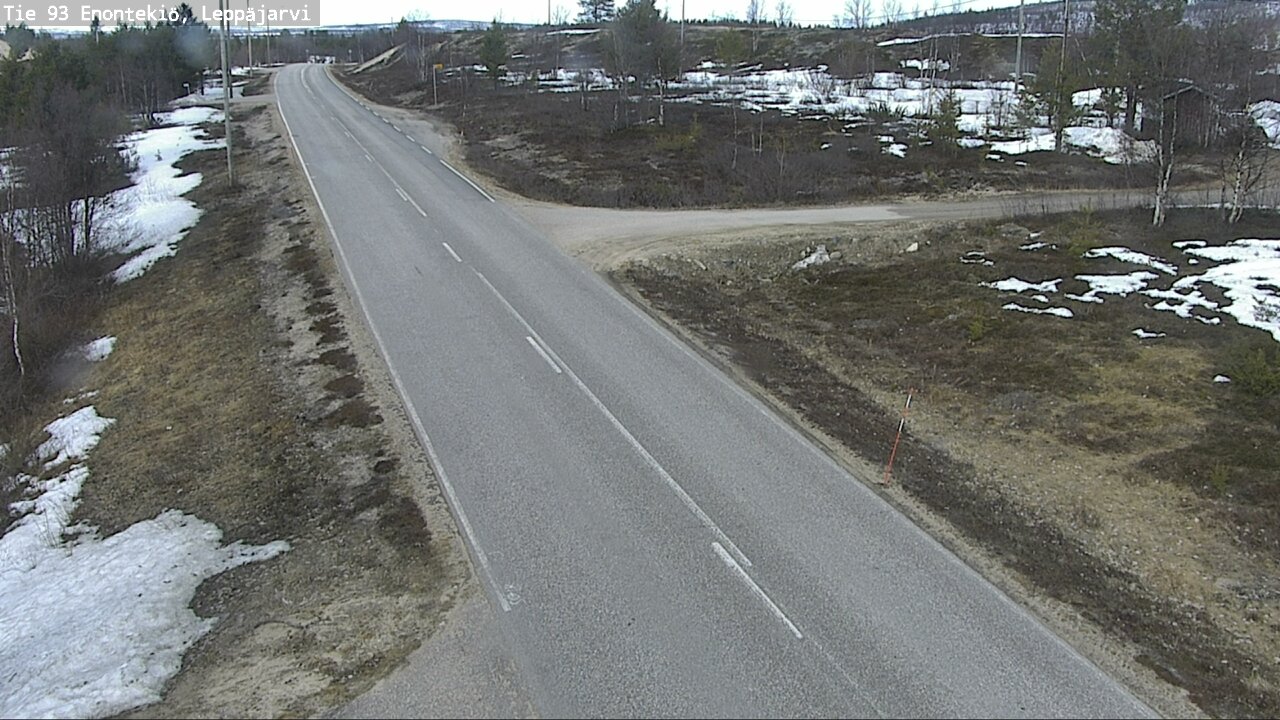 Weather Camera Image Road 93 Enontekiö, Leppäjärvi, Enontekiö, Lappi