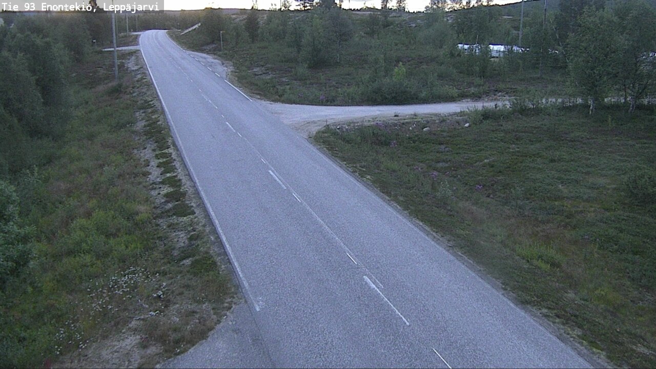 Weather Camera Image Road 93 Enontekiö, Leppäjärvi, Enontekiö, Lappi
