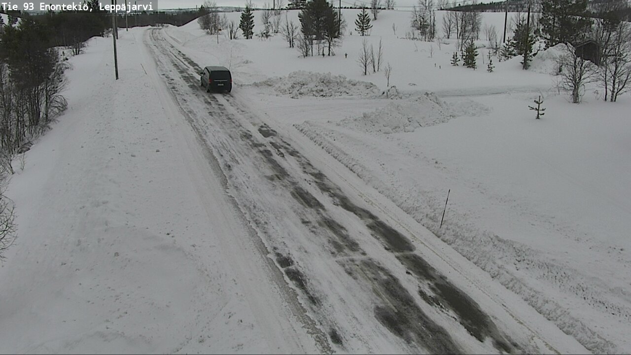 Weather Camera Image Road 93 Enontekiö, Leppäjärvi, Enontekiö, Lappi