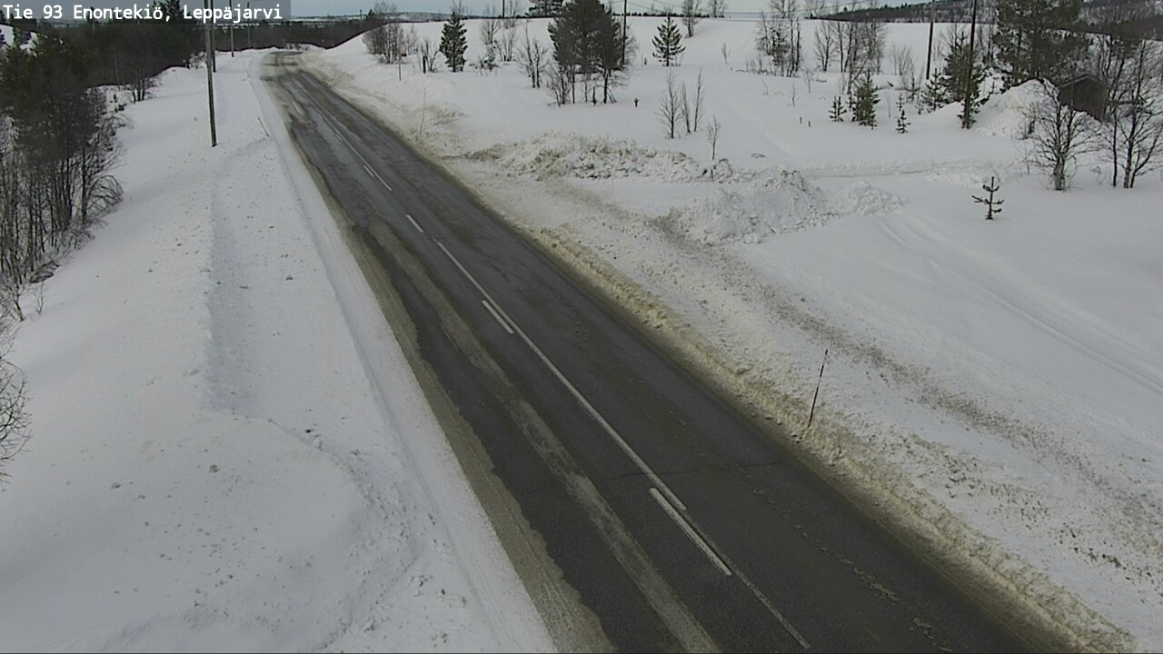 Weather Camera Image Road 93 Enontekiö, Leppäjärvi, Enontekiö, Lappi