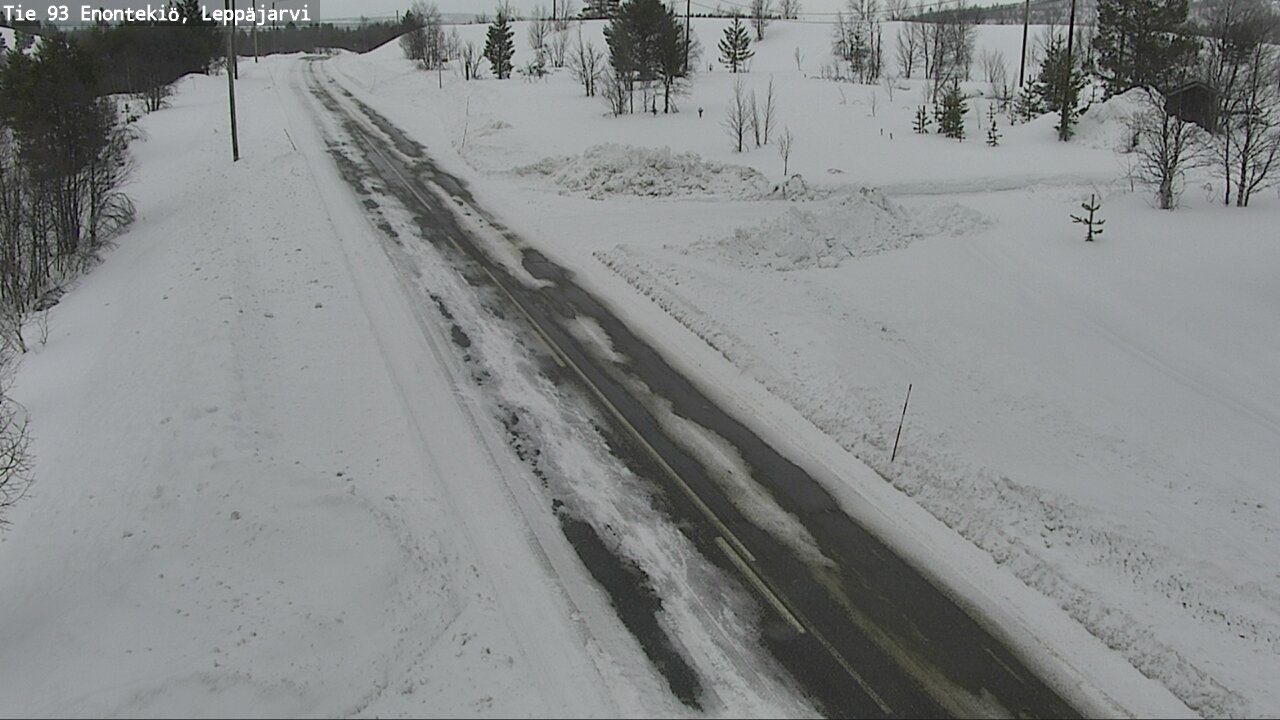 Weather Camera Image Road 93 Enontekiö, Leppäjärvi, Enontekiö, Lappi