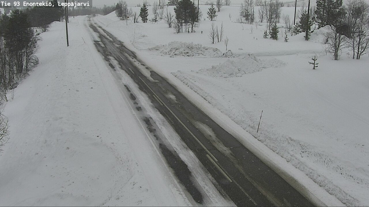 Weather Camera Image Road 93 Enontekiö, Leppäjärvi, Enontekiö, Lappi