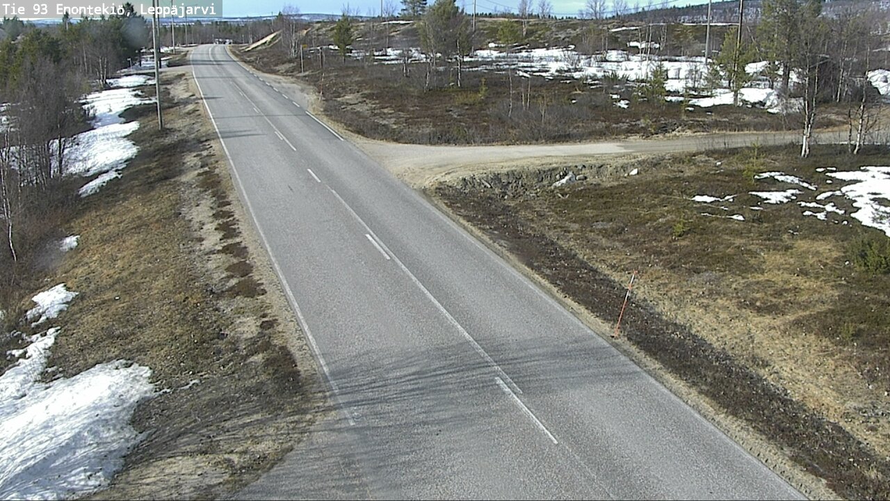 Weather Camera Image Road 93 Enontekiö, Leppäjärvi, Enontekiö, Lappi