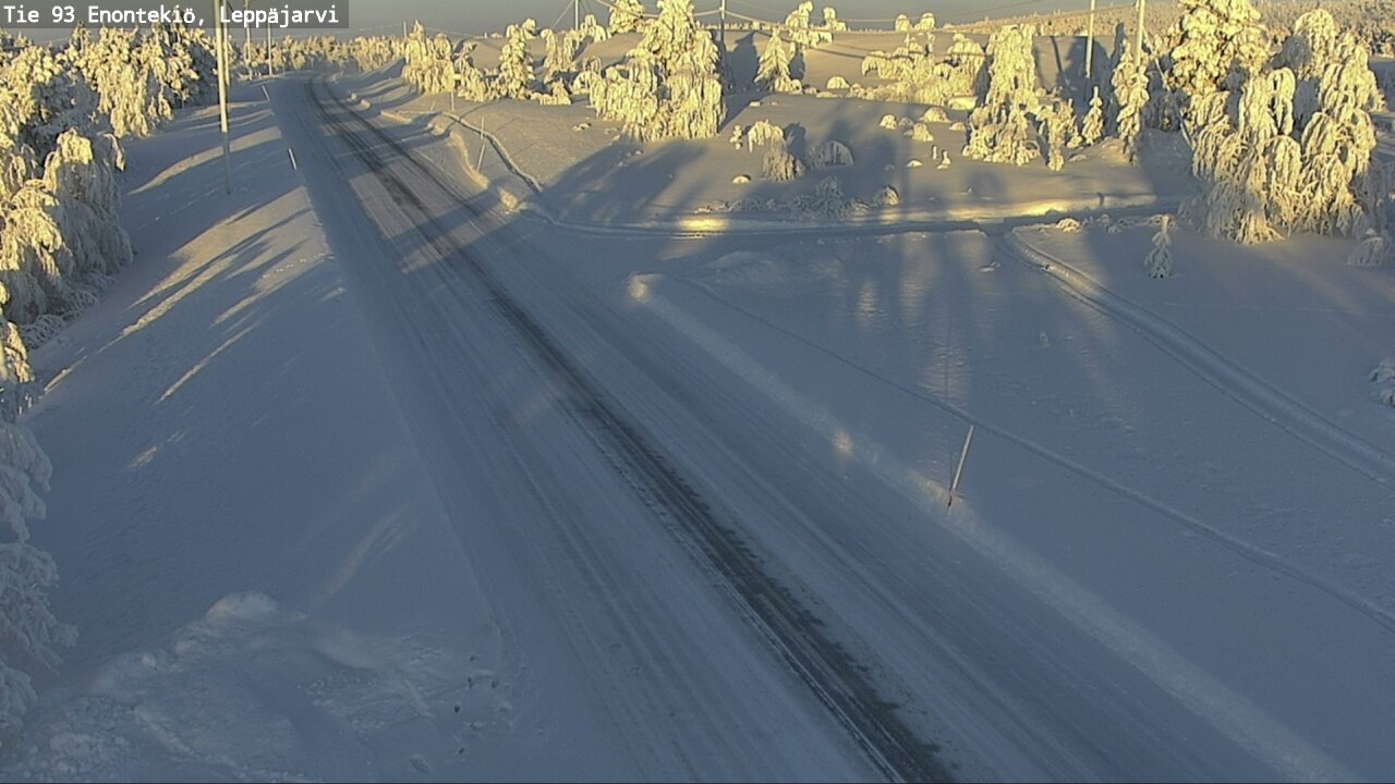 Weather Camera Image Väg 93 Enontekis, Leppäjärvi, Enontekiö, Lappi