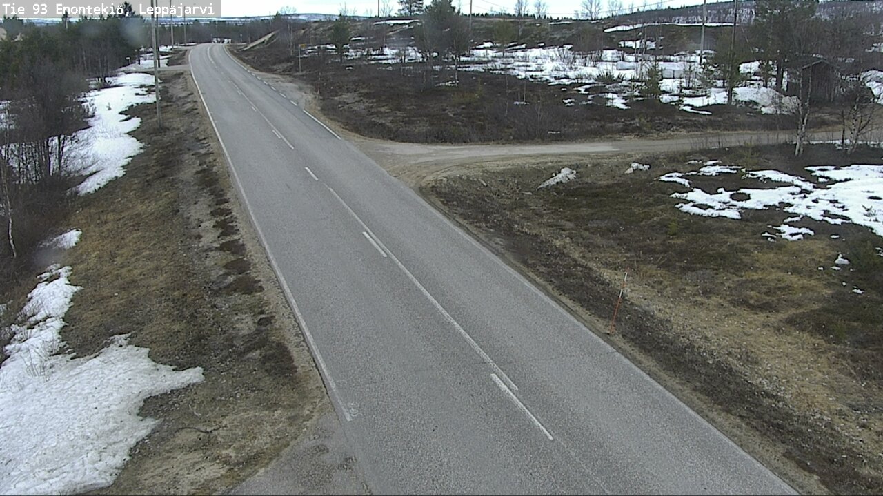 Weather Camera Image Road 93 Enontekiö, Leppäjärvi, Enontekiö, Lappi