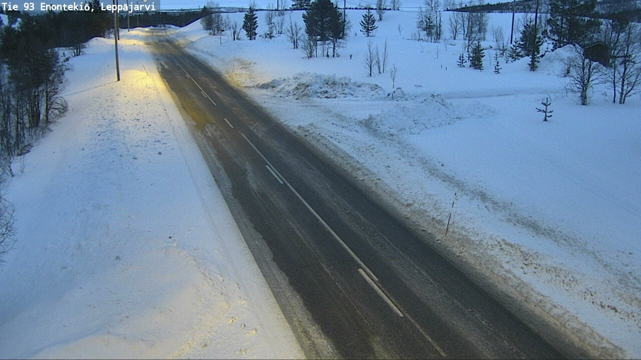 Weather Camera Image Road 93 Enontekiö, Leppäjärvi, Enontekiö, Lappi