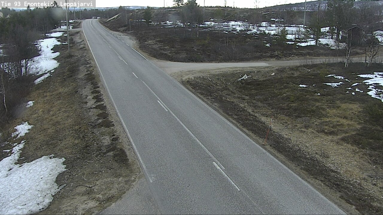 Weather Camera Image Road 93 Enontekiö, Leppäjärvi, Enontekiö, Lappi