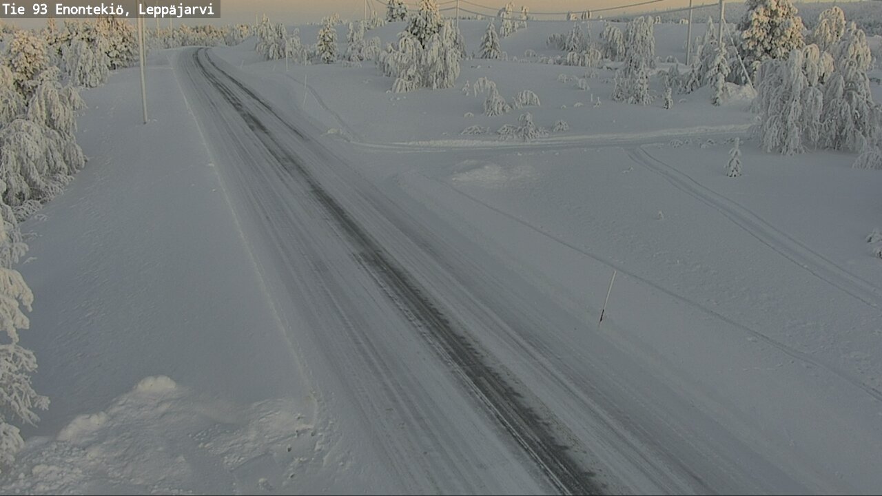 Weather Camera Image Road 93 Enontekiö, Leppäjärvi, Enontekiö, Lappi