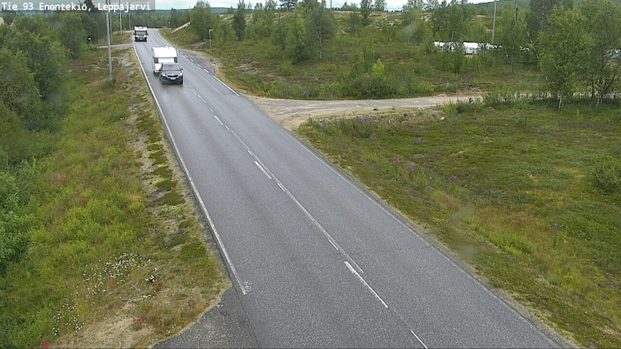 Weather Camera Image Road 93 Enontekiö, Leppäjärvi, Enontekiö, Lappi