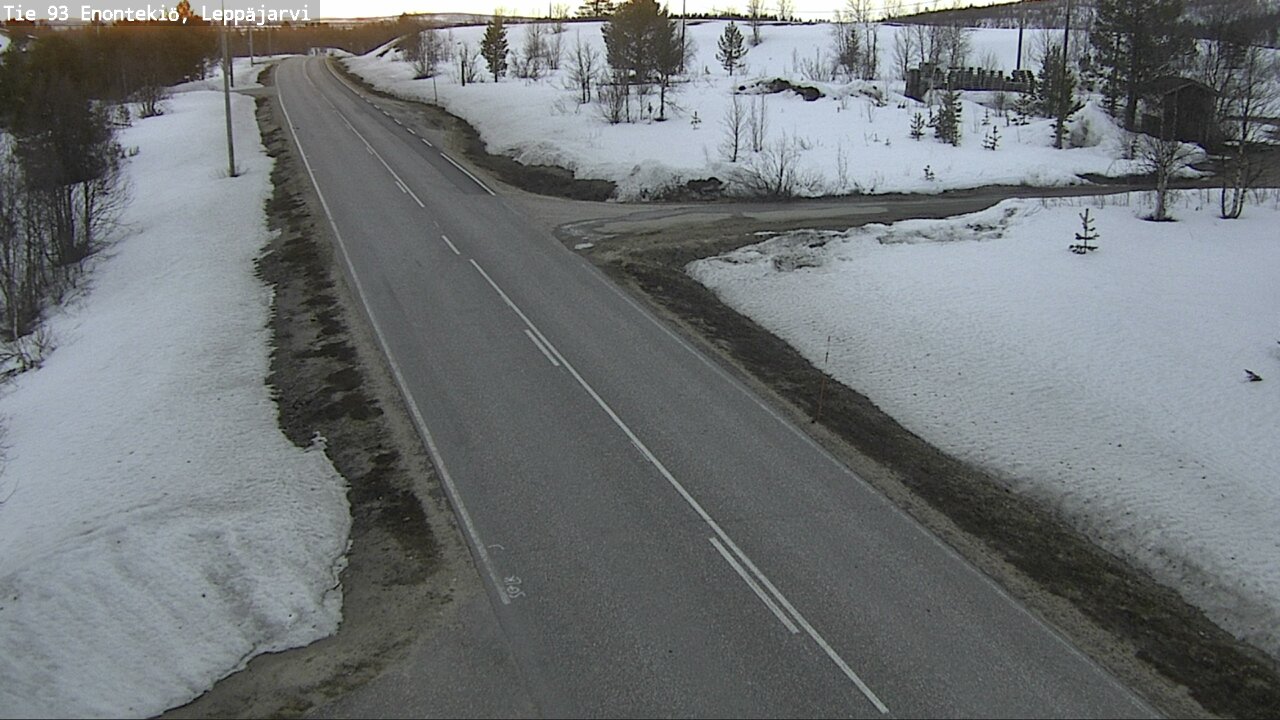 Weather Camera Image Väg 93 Enontekis, Leppäjärvi, Enontekiö, Lappi