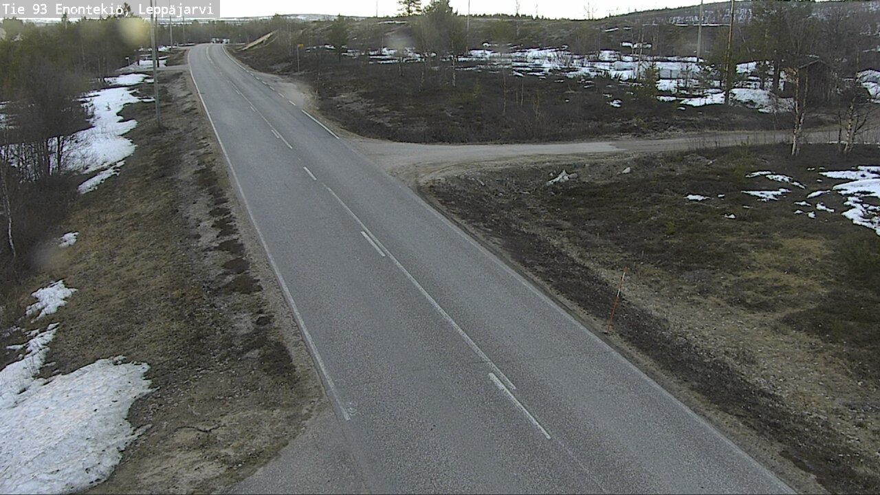 Weather Camera Image Road 93 Enontekiö, Leppäjärvi, Enontekiö, Lappi