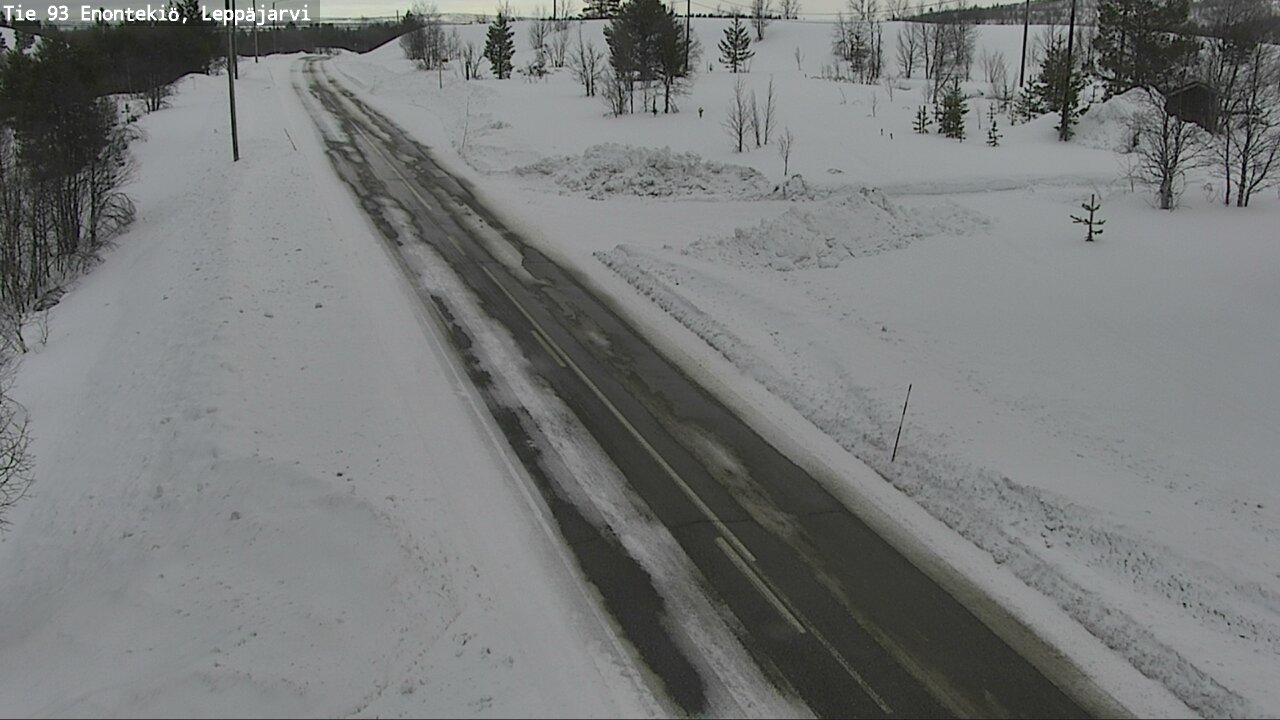 Weather Camera Image Road 93 Enontekiö, Leppäjärvi, Enontekiö, Lappi