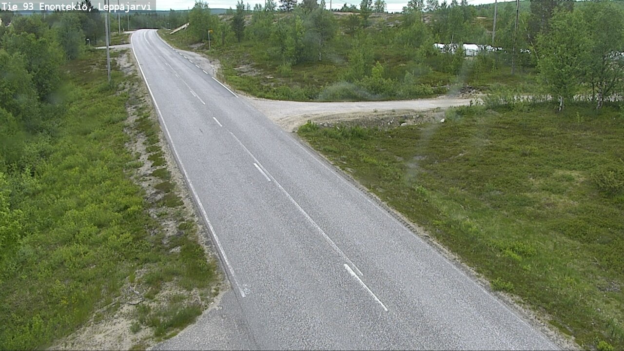 Weather Camera Image Väg 93 Enontekis, Leppäjärvi, Enontekiö, Lappi