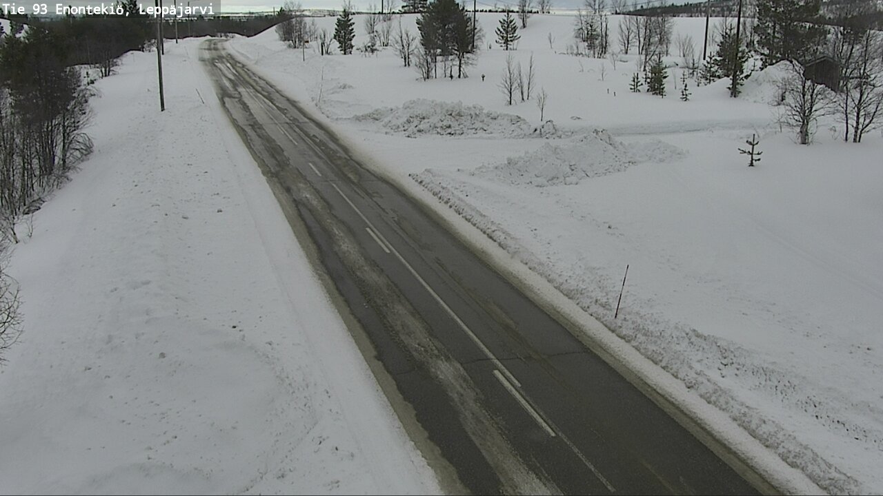 Weather Camera Image Väg 93 Enontekis, Leppäjärvi, Enontekiö, Lappi