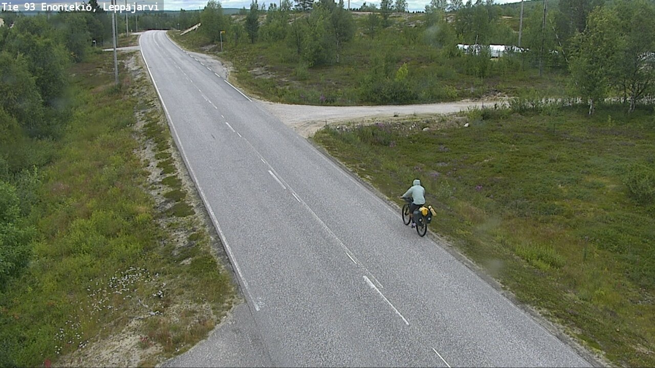 Weather Camera Image Road 93 Enontekiö, Leppäjärvi, Enontekiö, Lappi