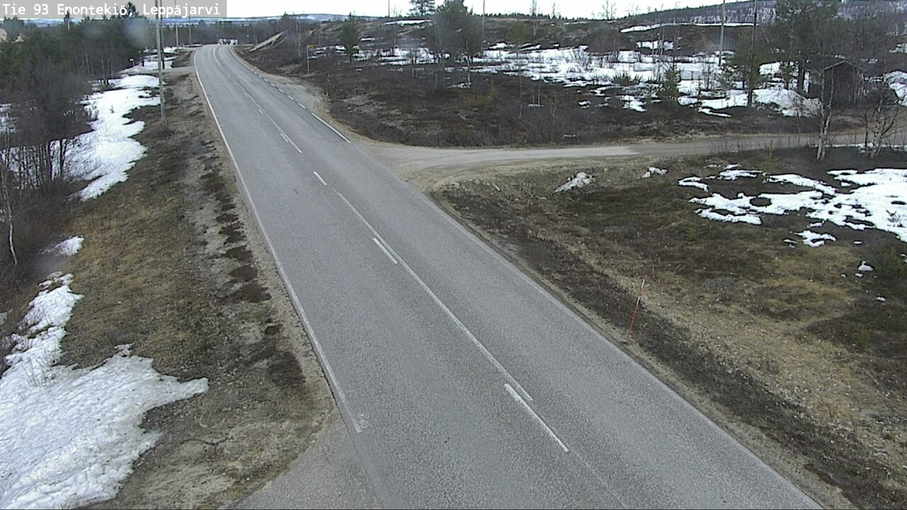 Weather Camera Image Road 93 Enontekiö, Leppäjärvi, Enontekiö, Lappi