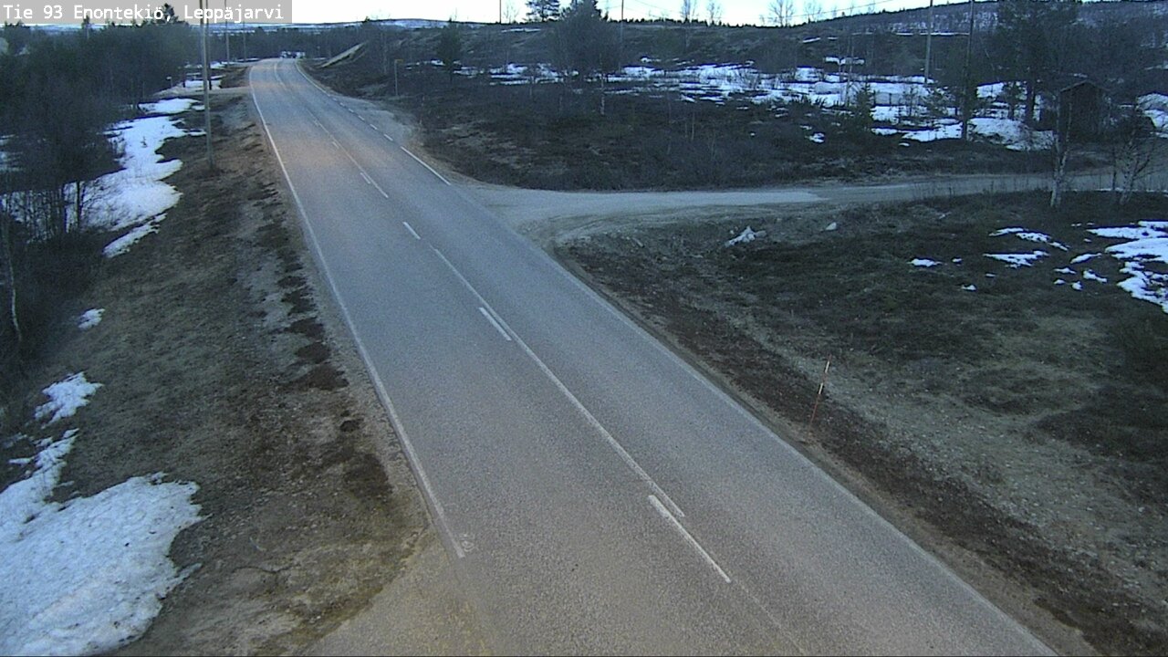 Weather Camera Image Road 93 Enontekiö, Leppäjärvi, Enontekiö, Lappi