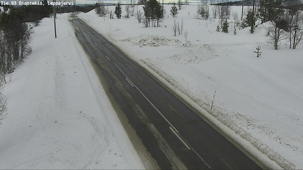 Weather Camera Image Väg 93 Enontekis, Leppäjärvi, Enontekiö, Lappi