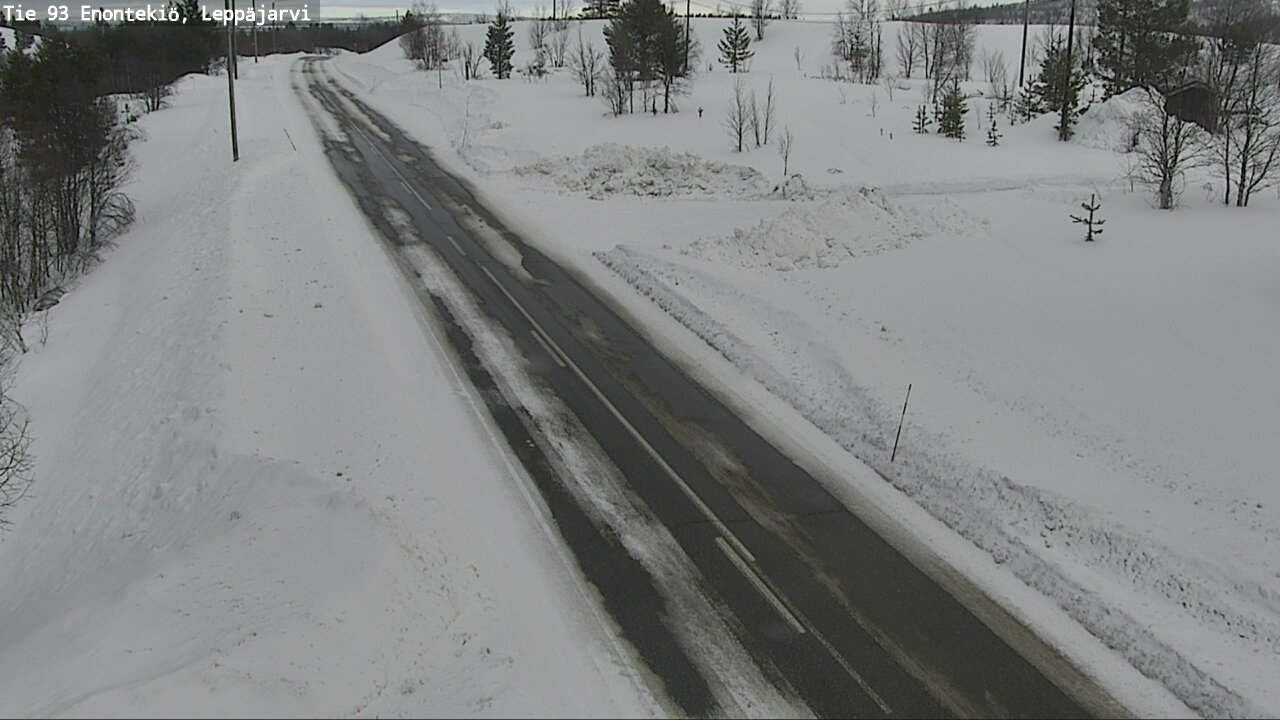 Weather Camera Image Road 93 Enontekiö, Leppäjärvi, Enontekiö, Lappi
