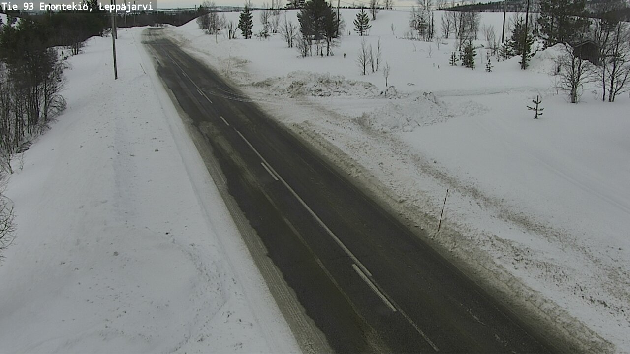 Weather Camera Image Road 93 Enontekiö, Leppäjärvi, Enontekiö, Lappi