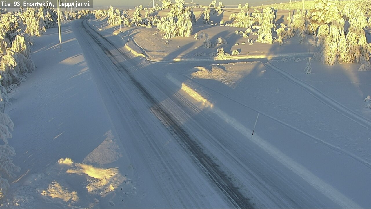 Weather Camera Image Väg 93 Enontekis, Leppäjärvi, Enontekiö, Lappi