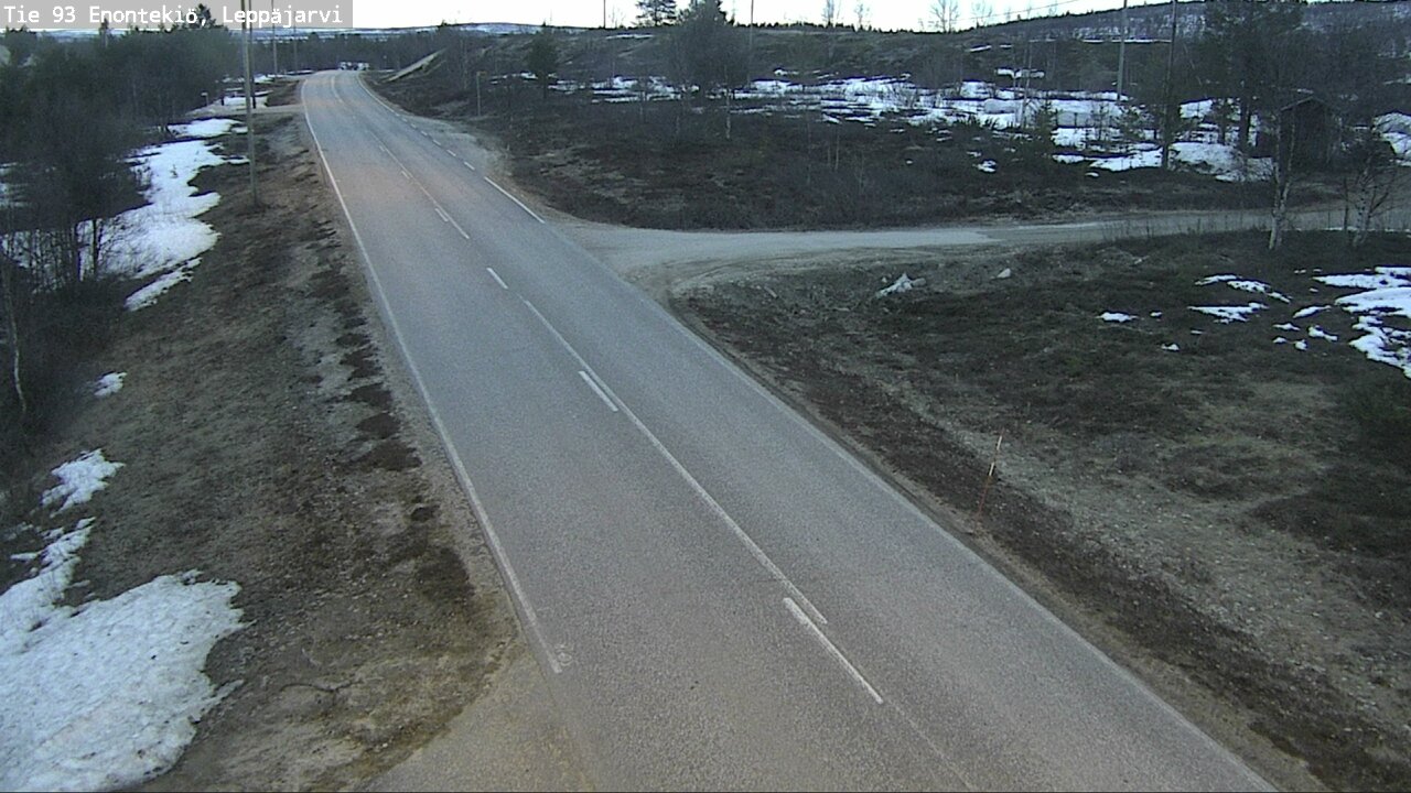 Weather Camera Image Road 93 Enontekiö, Leppäjärvi, Enontekiö, Lappi