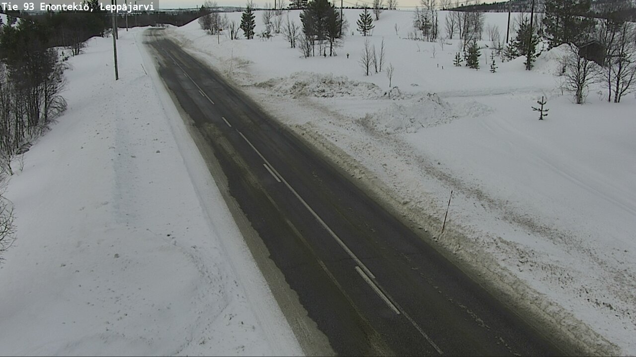 Weather Camera Image Road 93 Enontekiö, Leppäjärvi, Enontekiö, Lappi
