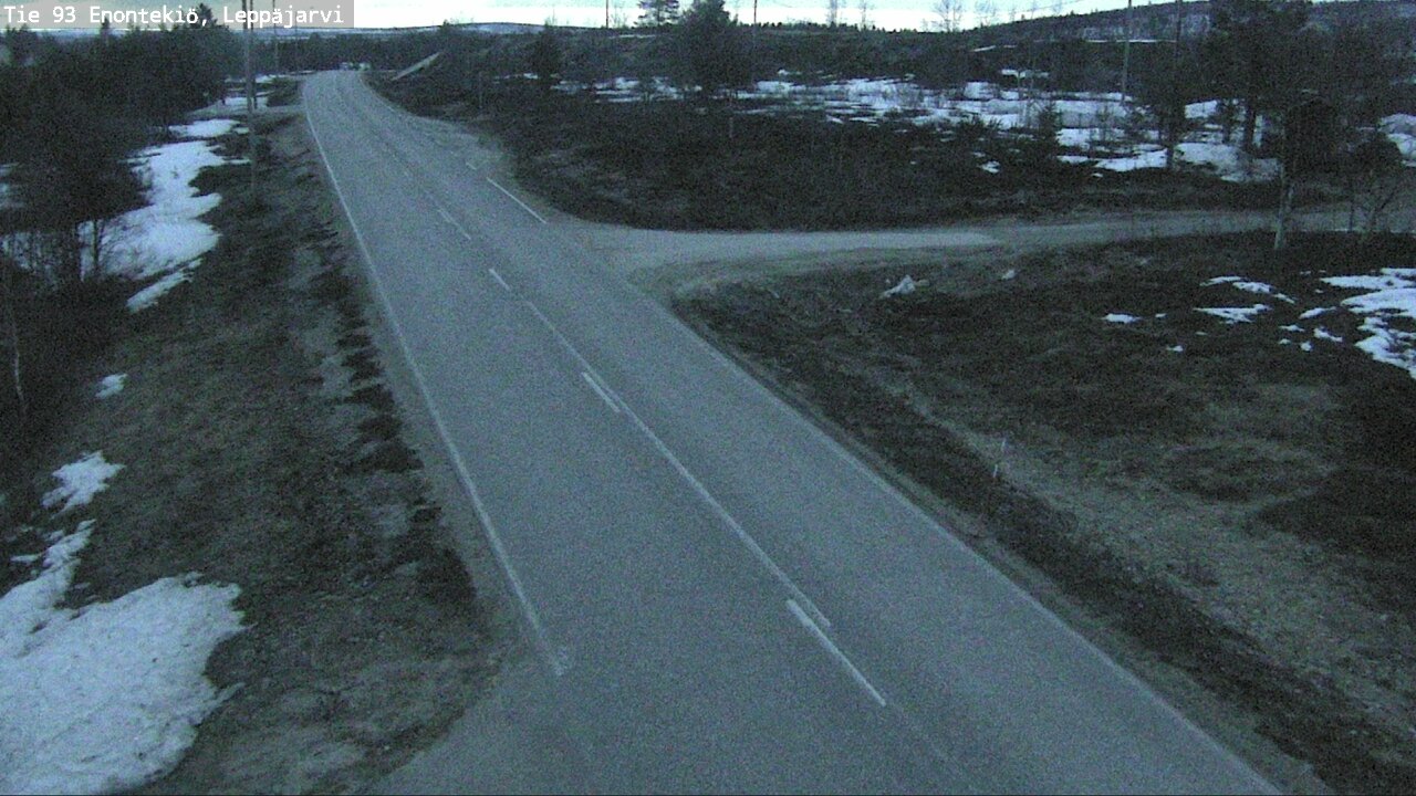 Weather Camera Image Road 93 Enontekiö, Leppäjärvi, Enontekiö, Lappi