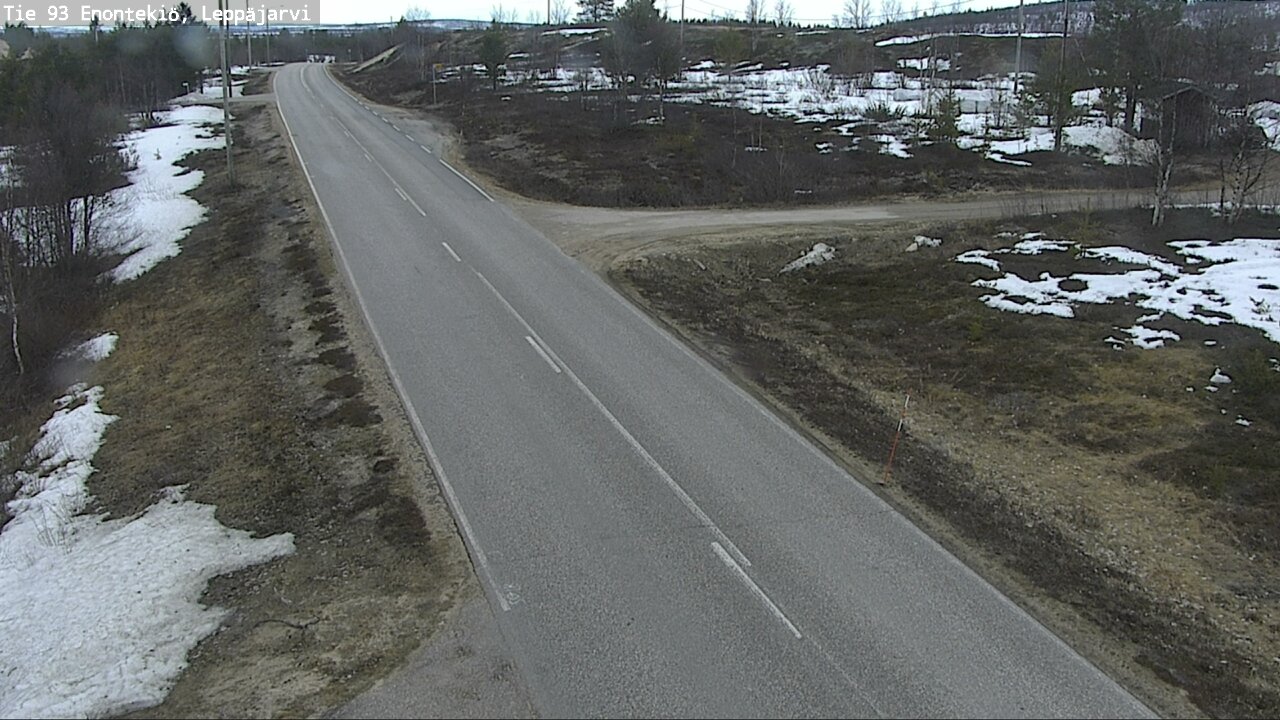 Weather Camera Image Road 93 Enontekiö, Leppäjärvi, Enontekiö, Lappi