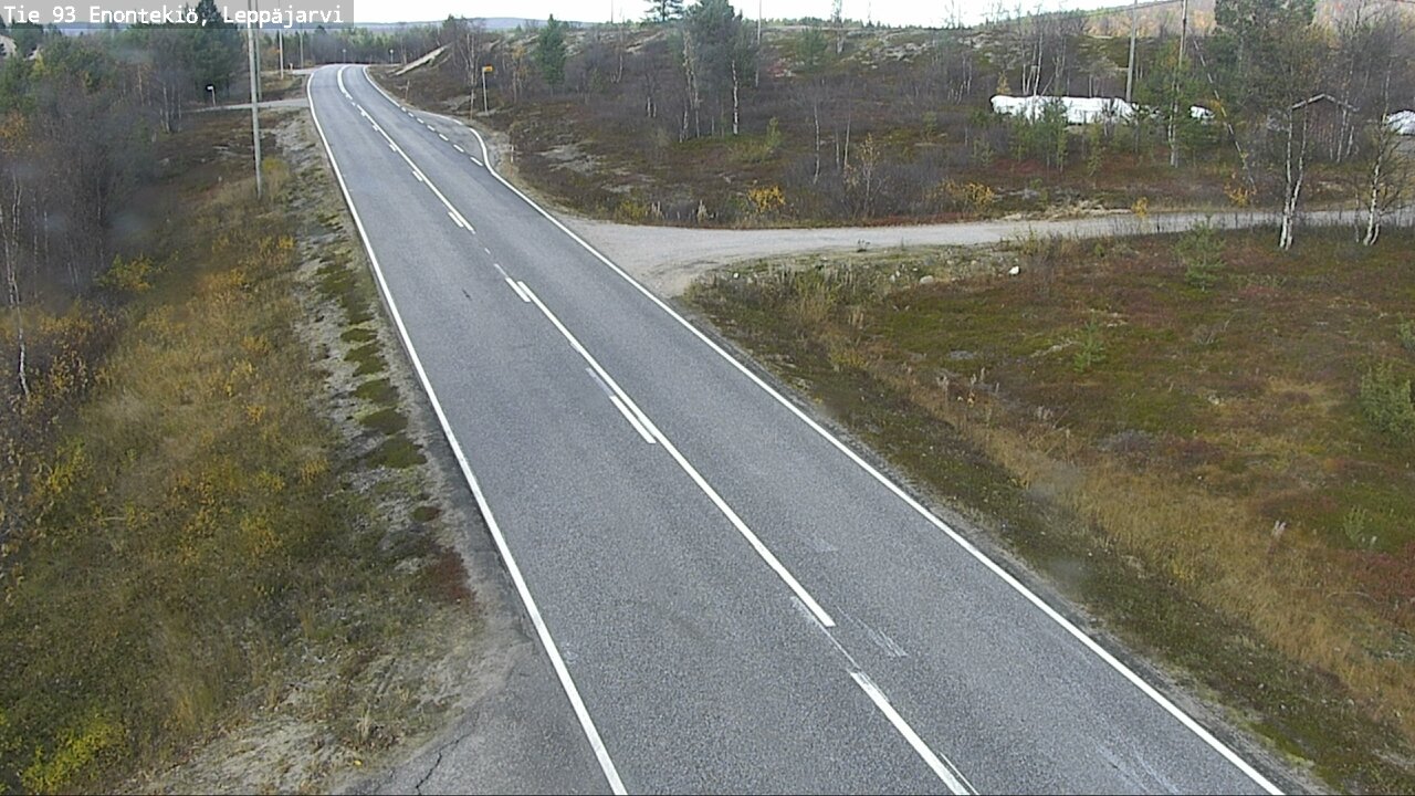 Weather Camera Image Väg 93 Enontekis, Leppäjärvi, Enontekiö, Lappi
