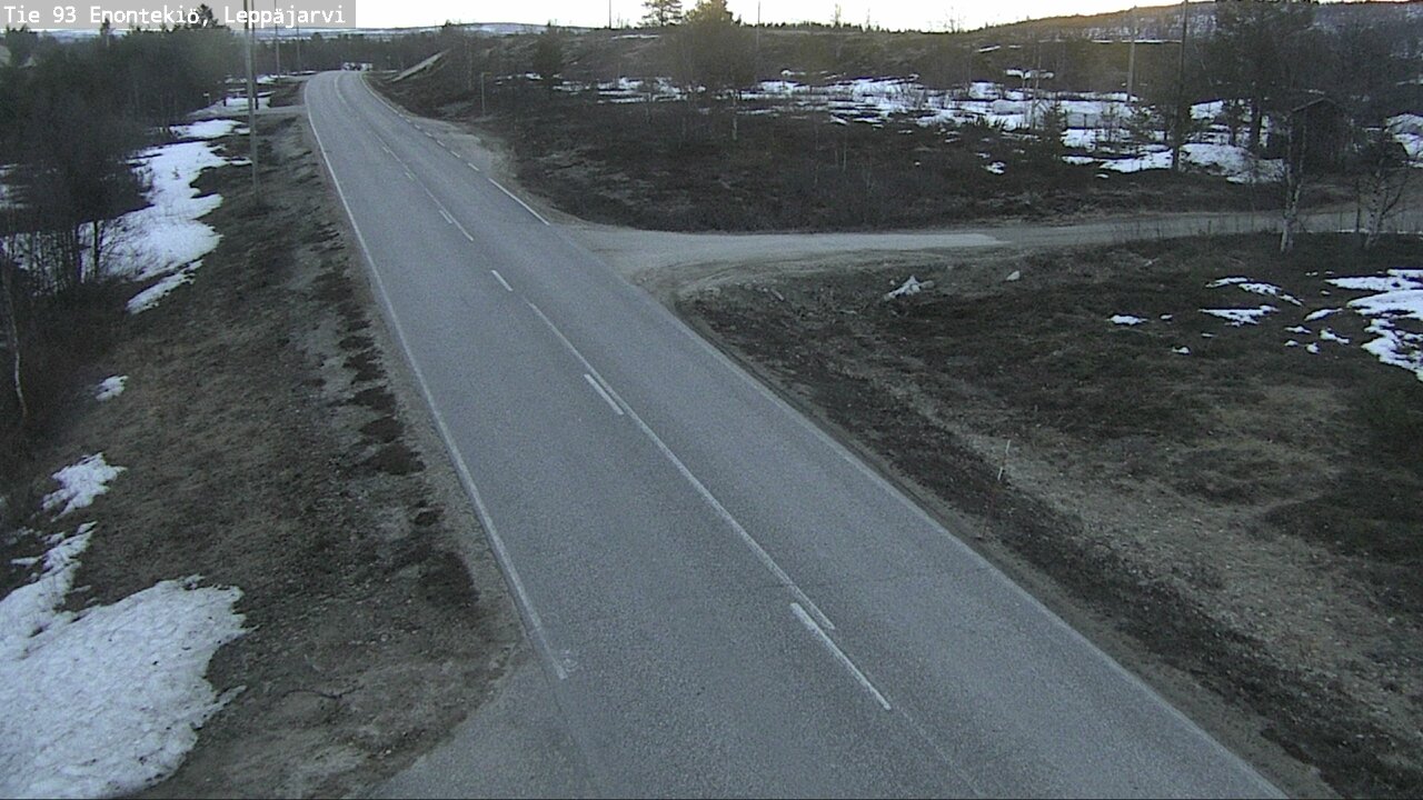 Weather Camera Image Road 93 Enontekiö, Leppäjärvi, Enontekiö, Lappi