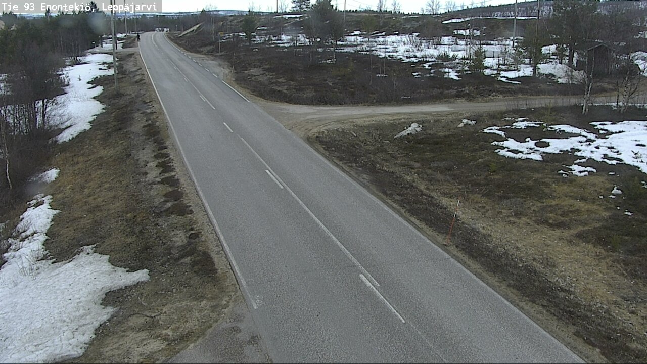 Weather Camera Image Road 93 Enontekiö, Leppäjärvi, Enontekiö, Lappi