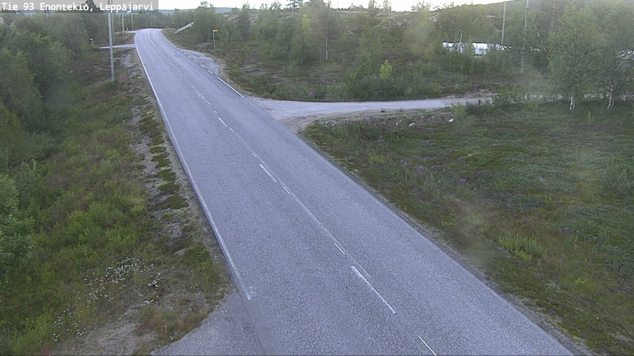 Weather Camera Image Road 93 Enontekiö, Leppäjärvi, Enontekiö, Lappi