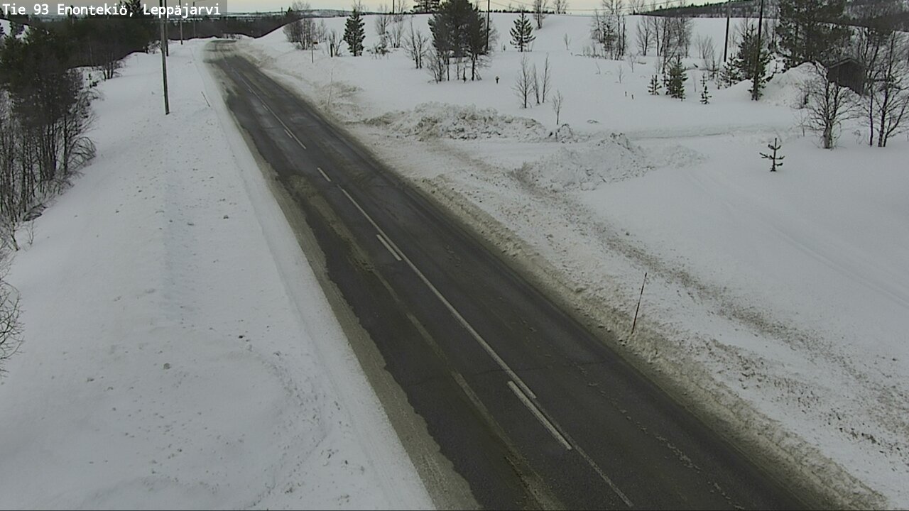 Weather Camera Image Road 93 Enontekiö, Leppäjärvi, Enontekiö, Lappi