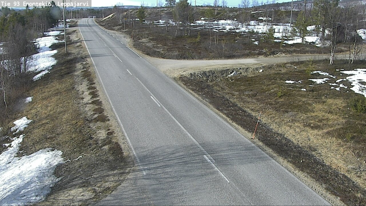 Weather Camera Image Road 93 Enontekiö, Leppäjärvi, Enontekiö, Lappi