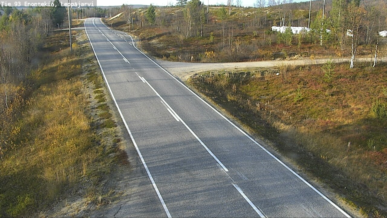 Weather Camera Image Väg 93 Enontekis, Leppäjärvi, Enontekiö, Lappi