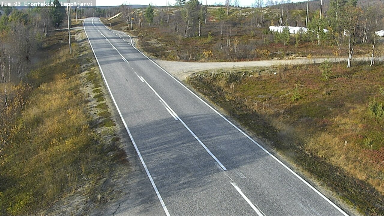 Weather Camera Image Väg 93 Enontekis, Leppäjärvi, Enontekiö, Lappi