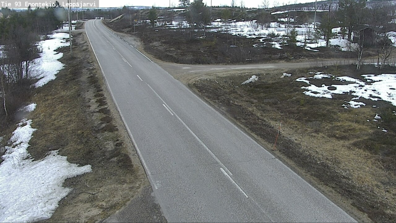 Weather Camera Image Road 93 Enontekiö, Leppäjärvi, Enontekiö, Lappi