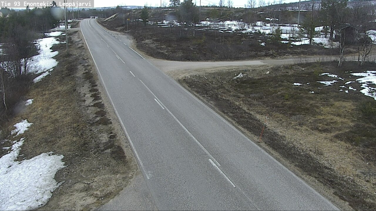 Weather Camera Image Road 93 Enontekiö, Leppäjärvi, Enontekiö, Lappi