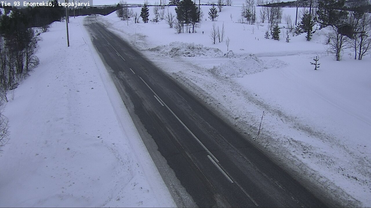 Weather Camera Image Road 93 Enontekiö, Leppäjärvi, Enontekiö, Lappi