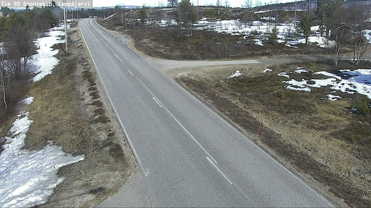 Weather Camera Image Road 93 Enontekiö, Leppäjärvi, Enontekiö, Lappi