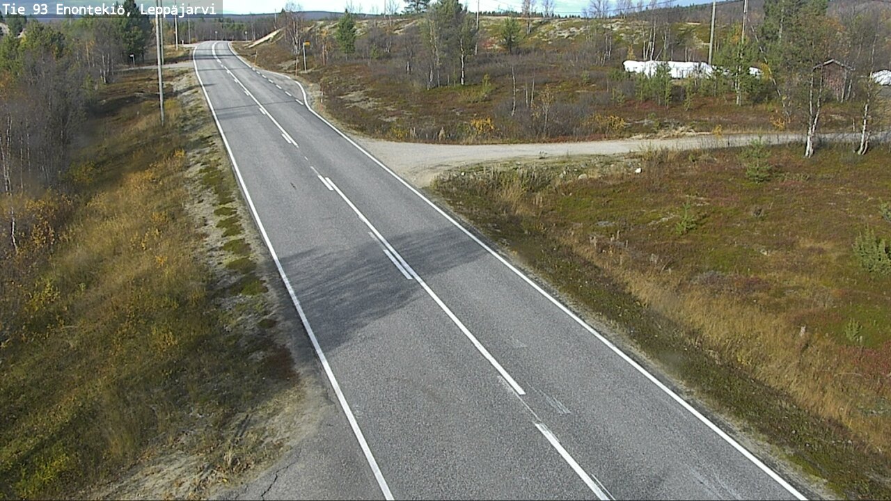 Weather Camera Image Väg 93 Enontekis, Leppäjärvi, Enontekiö, Lappi