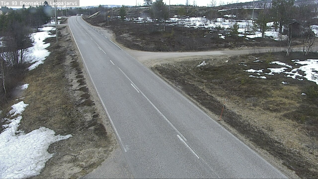 Weather Camera Image Road 93 Enontekiö, Leppäjärvi, Enontekiö, Lappi