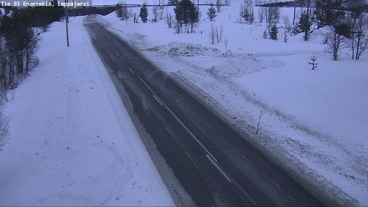 Weather Camera Image Road 93 Enontekiö, Leppäjärvi, Enontekiö, Lappi