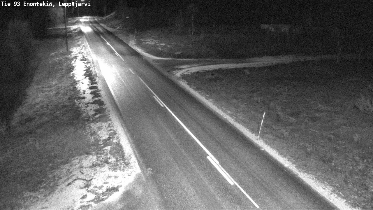 Weather Camera Image Väg 93 Enontekis, Leppäjärvi, Enontekiö, Lappi