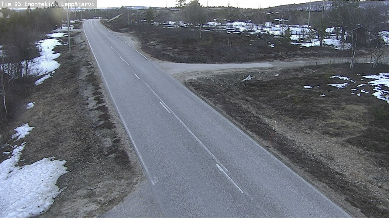 Weather Camera Image Road 93 Enontekiö, Leppäjärvi, Enontekiö, Lappi