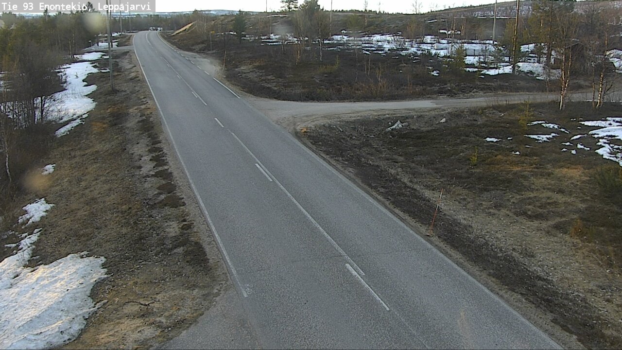 Weather Camera Image Road 93 Enontekiö, Leppäjärvi, Enontekiö, Lappi
