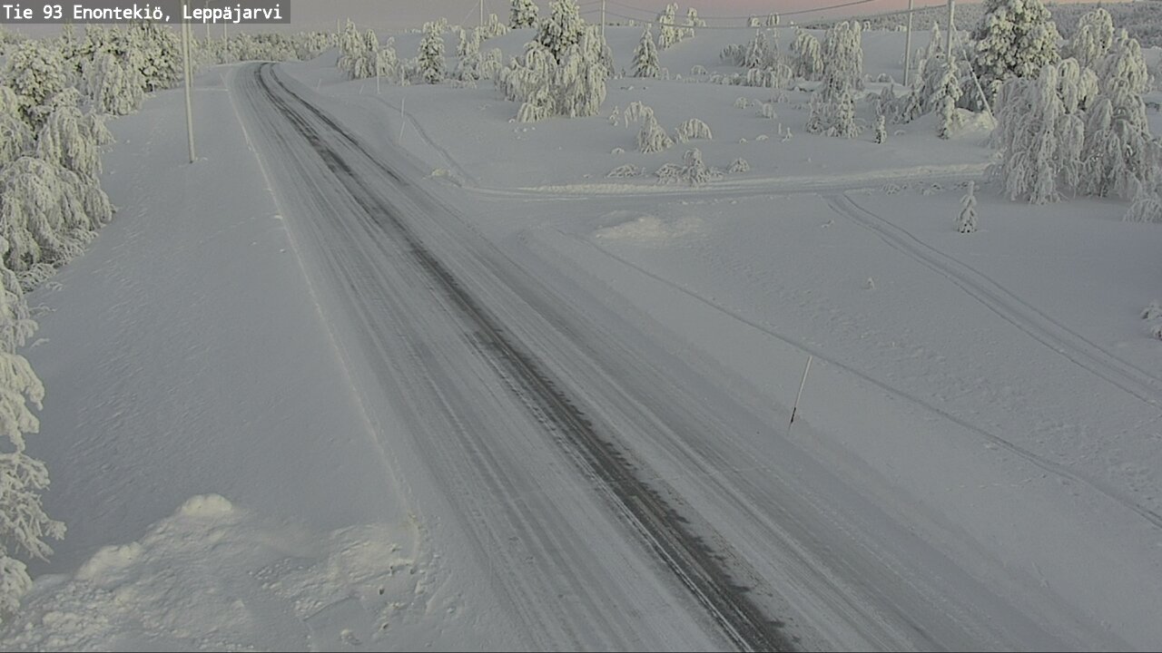 Weather Camera Image Road 93 Enontekiö, Leppäjärvi, Enontekiö, Lappi