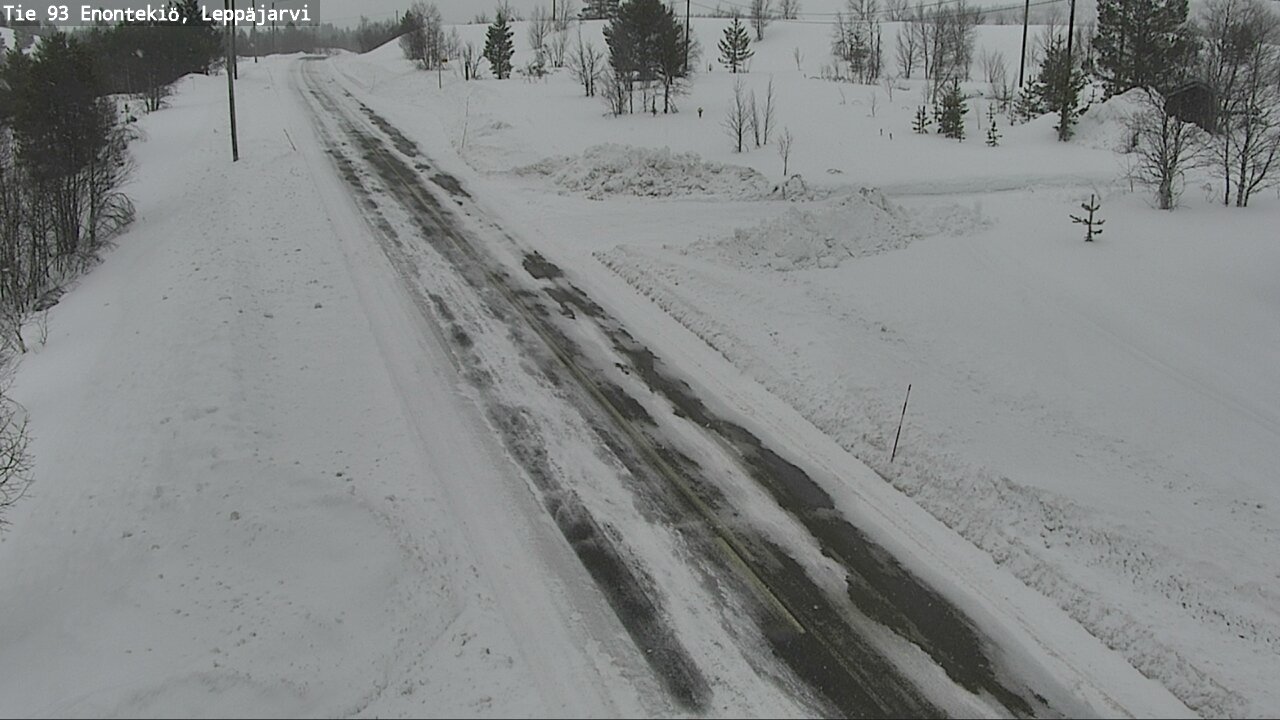 Weather Camera Image Road 93 Enontekiö, Leppäjärvi, Enontekiö, Lappi